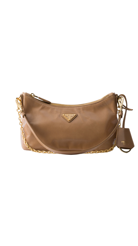 Leather Mini-Bag in Cameo