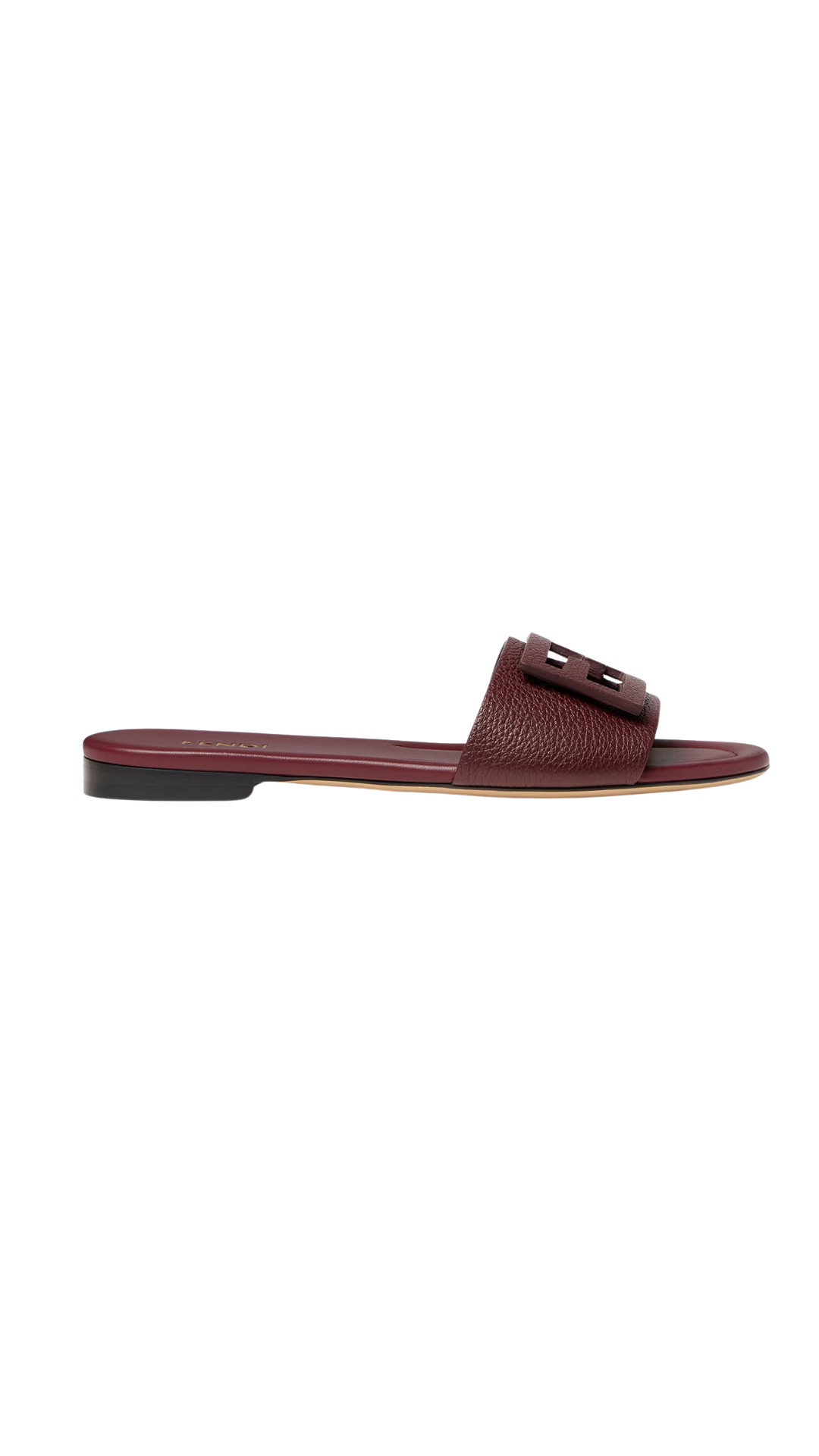 Baguette in Burgundy Leather Slides