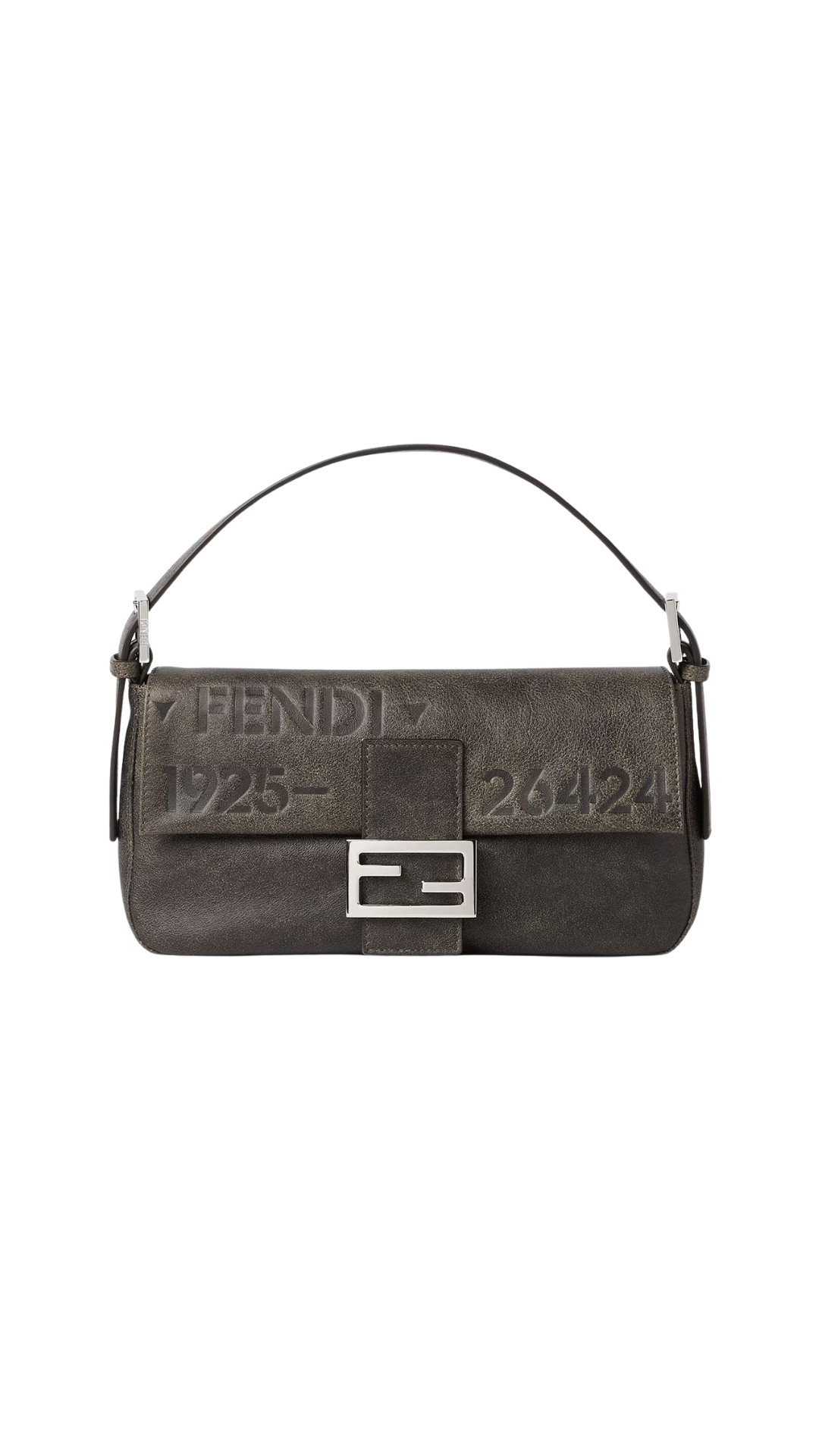 Baguette® 26424 Black Leather Stencil Print Bag