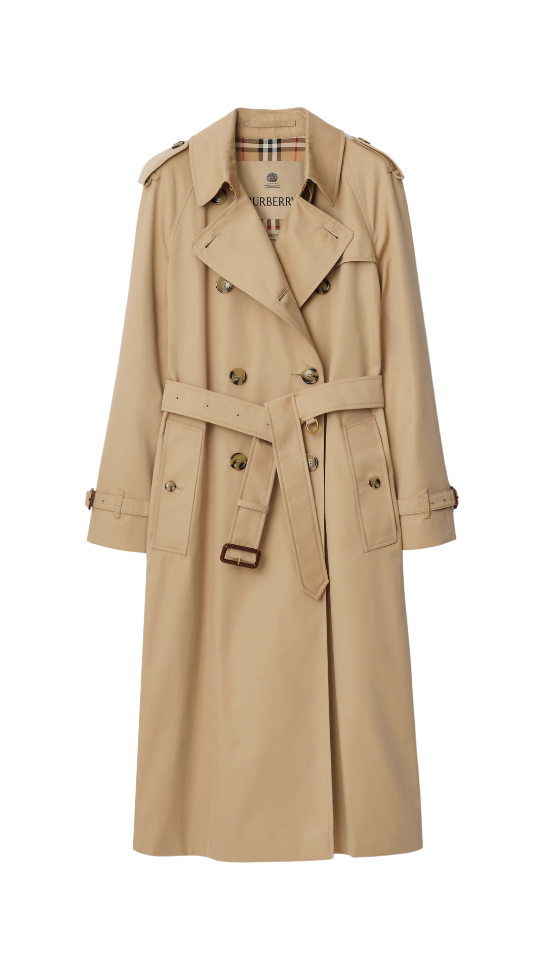 Long Waterloo Heritage Trench Coat in Honey Beige