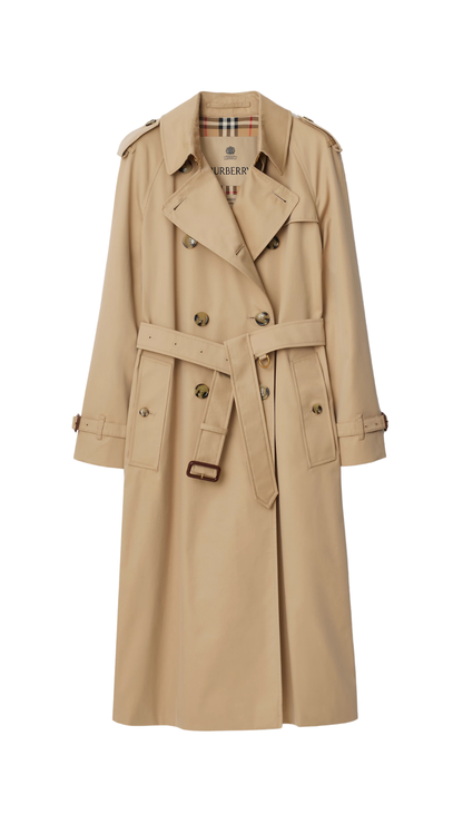 Long Waterloo Heritage Trench Coat in Honey Beige