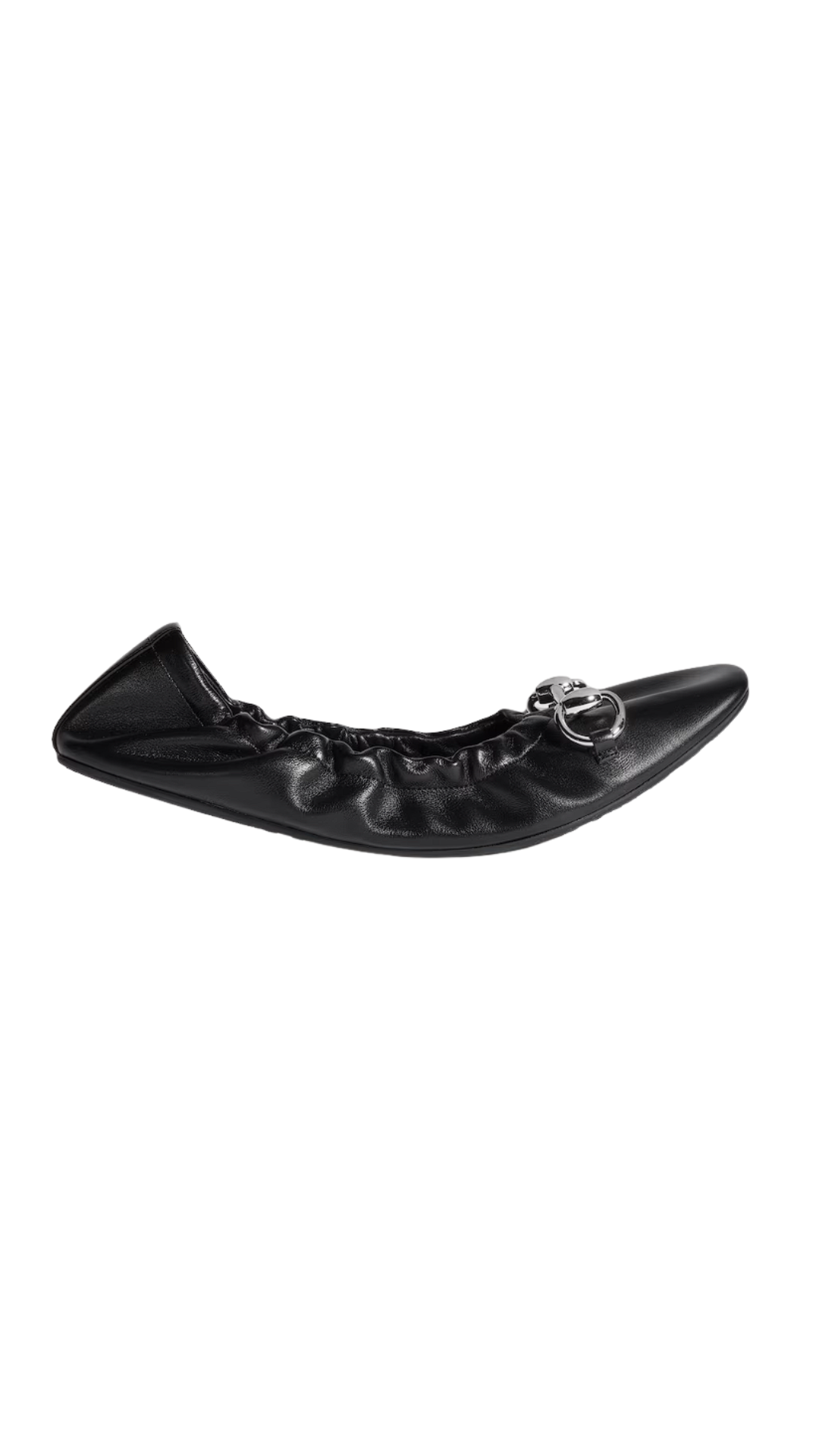 Women's Prima Ballet Flat in Black Soft Leather