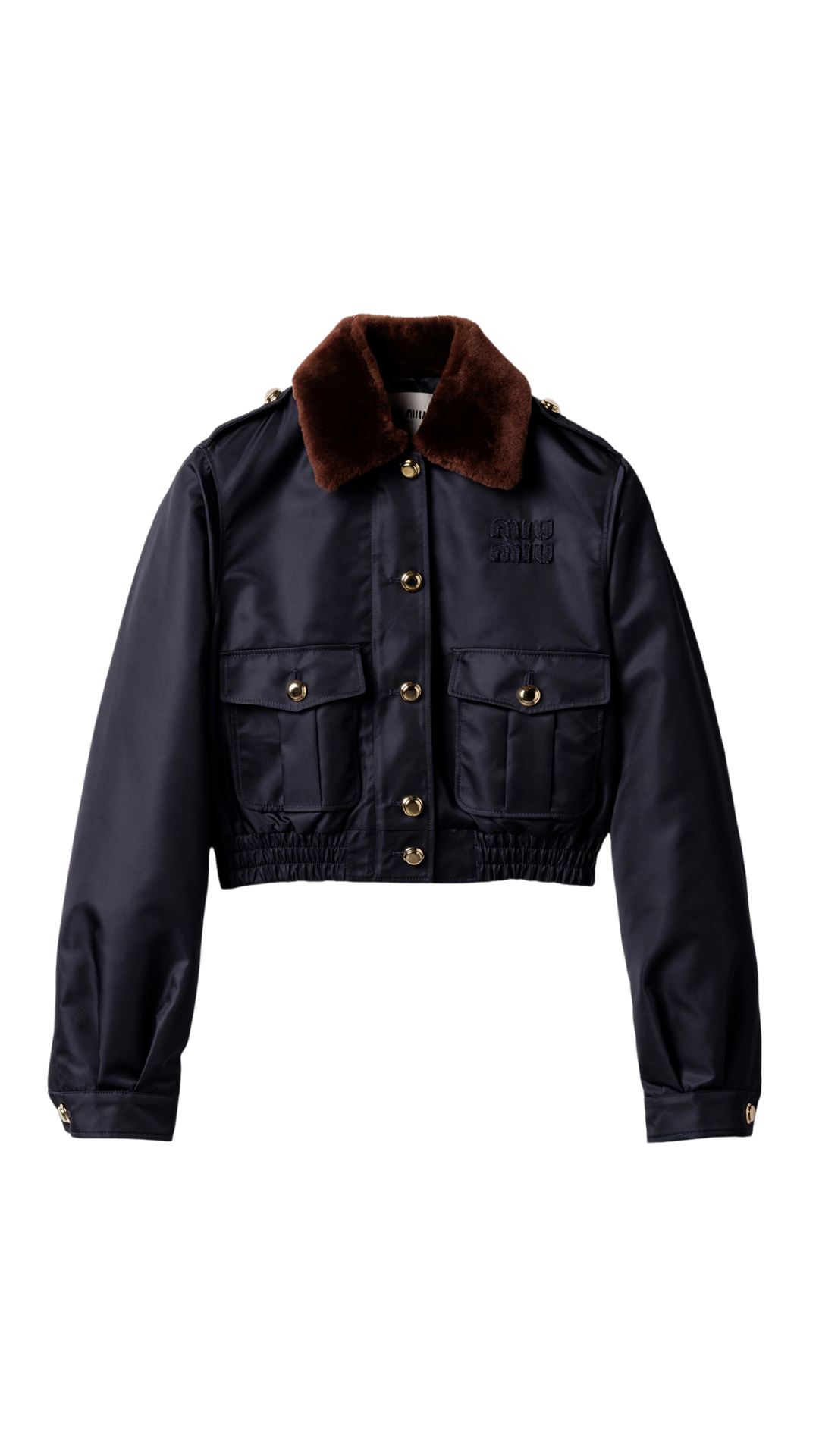 Technical Gazar Blouson Jacket in Navy