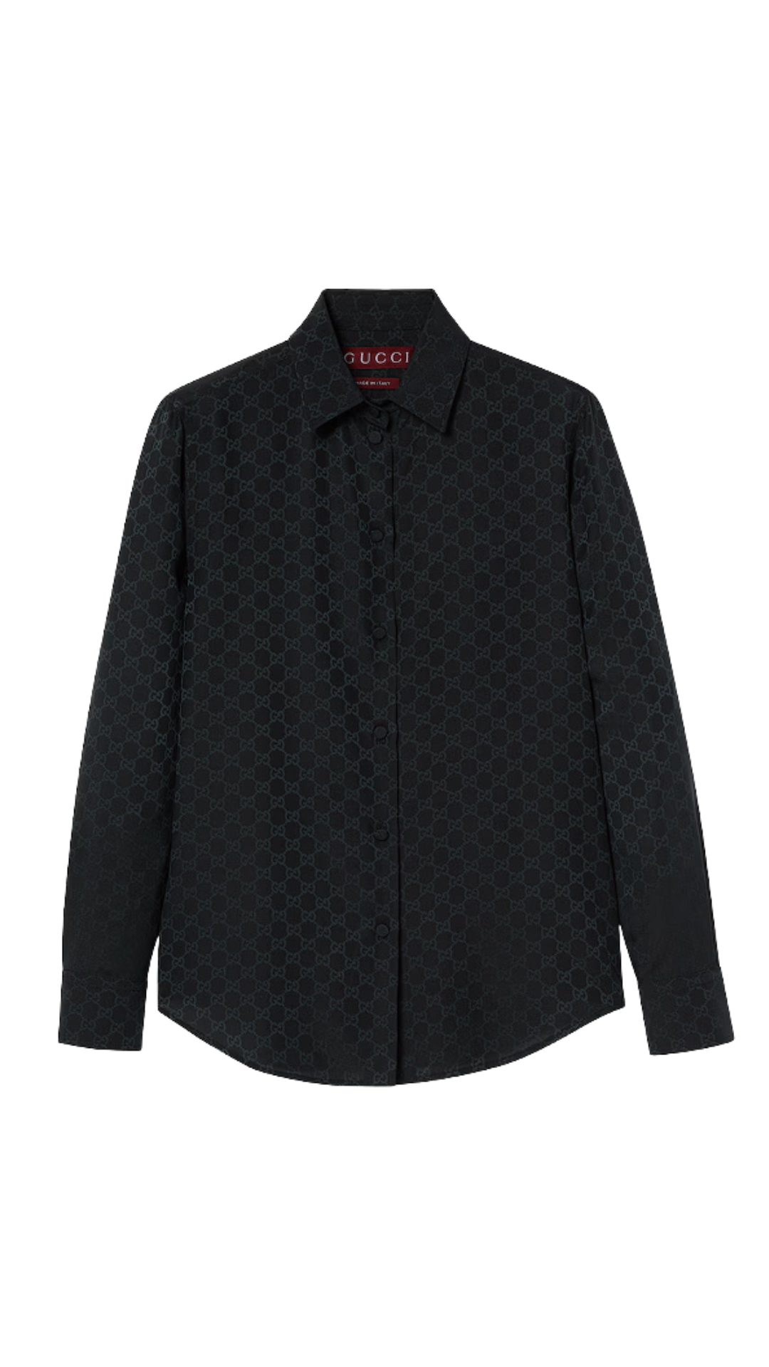 GG Crêpe Silk Shirt in Black