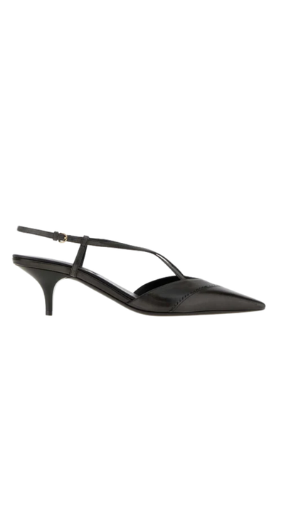 Slingback Pumps in Black