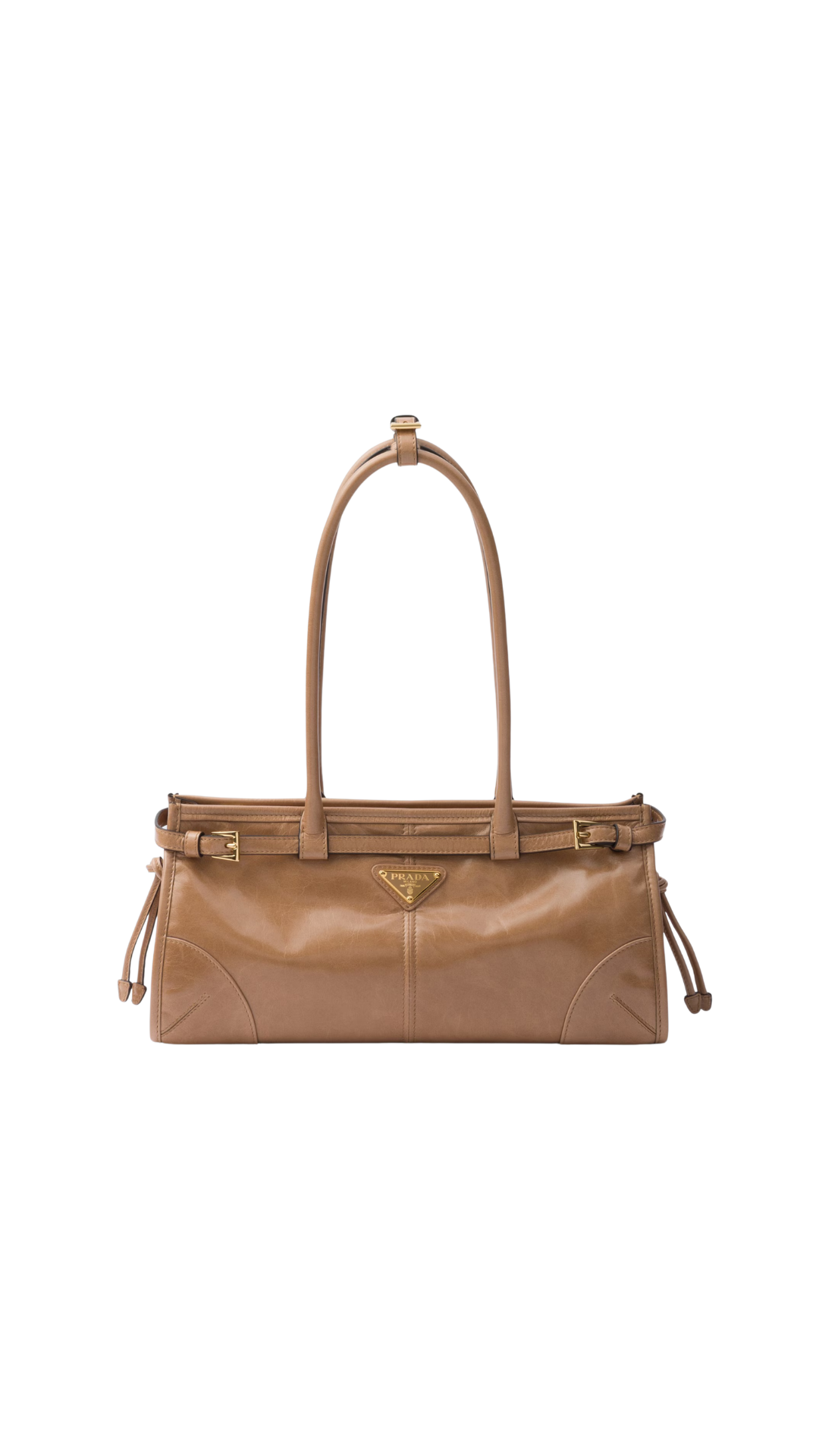 Bonnie Medium Leather Handbag in Cameo