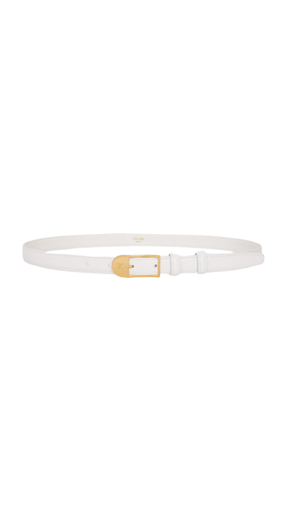 BC-25 18mm Belt in Rice Taurillon Leather