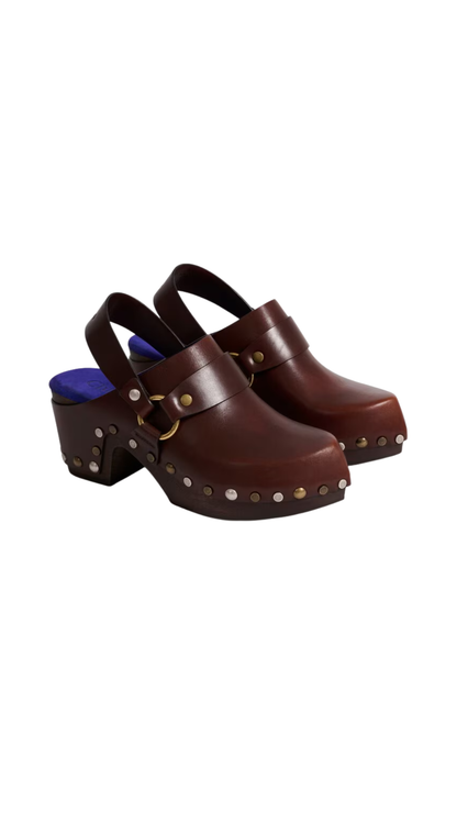 Talis Wedge Clog in Somber Brown