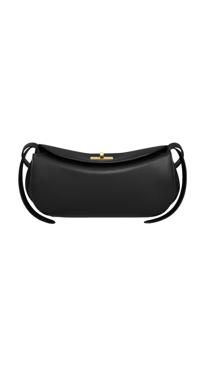 Little Hot Dog in Black Supple Natural Calfskin