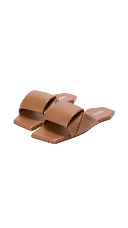 Origami Slide in Mocha Lambskin