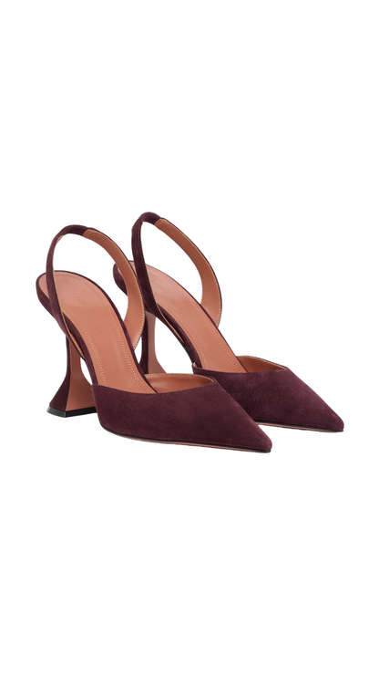 Holli Sling 95 Merlot Suede