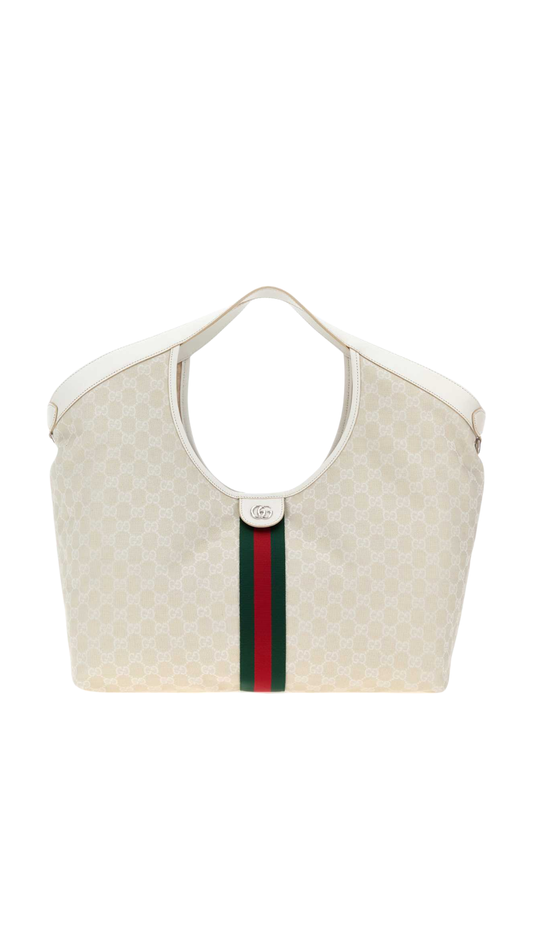 Giglio Large Tote Bag in Ivory GG Canvas