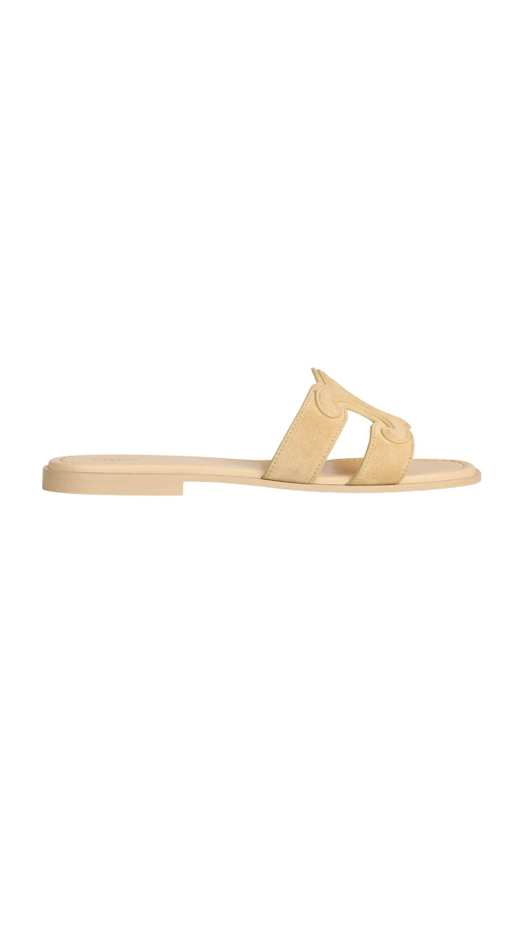 Marina Triomphe Mule in Orme Suede Calfskin