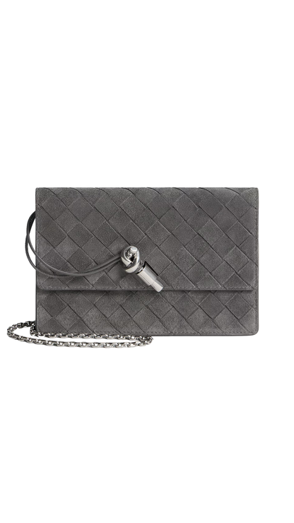 Andiamo Pouch on Strap in Obsidian Gray