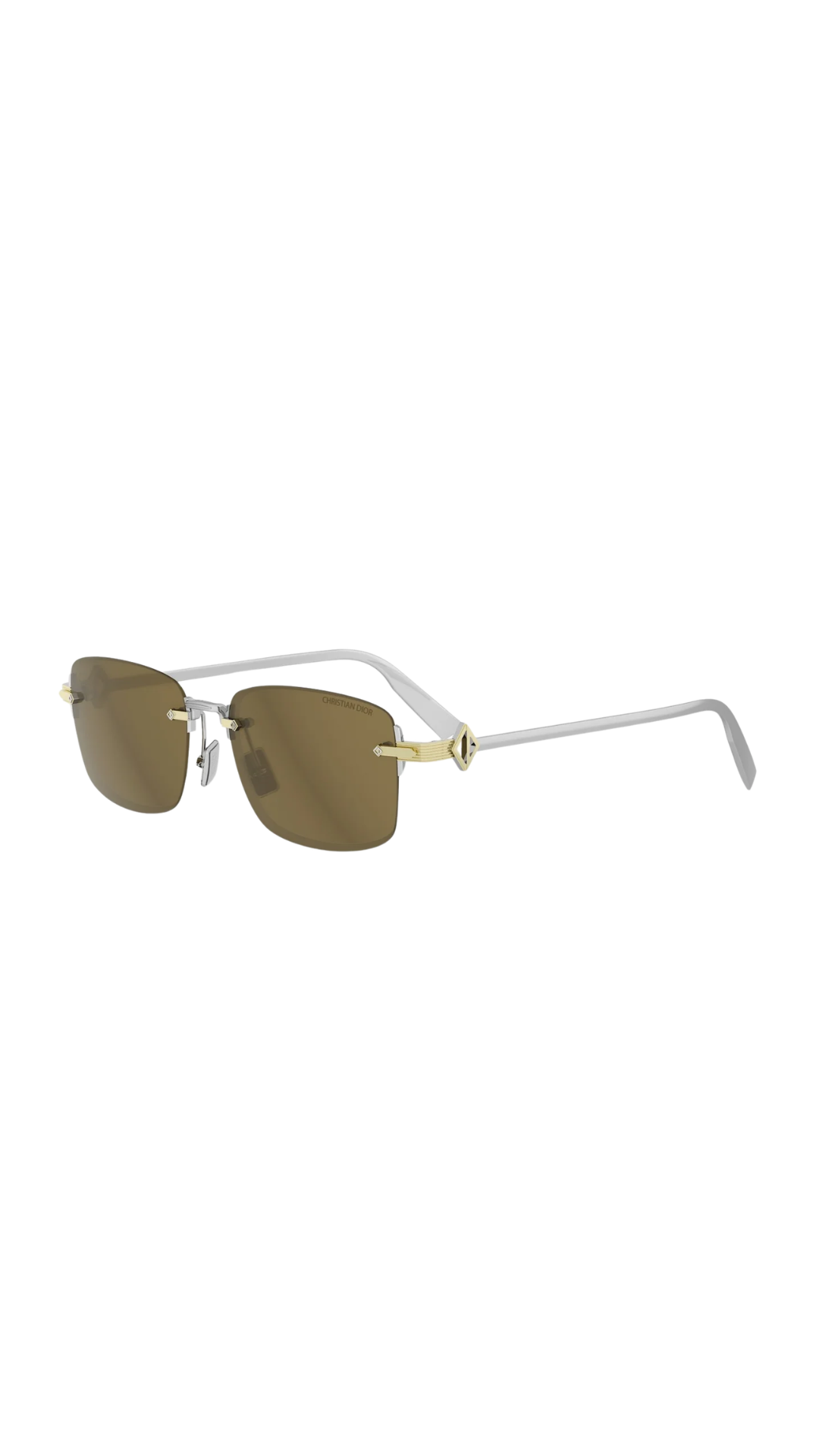 Square Frame Sunglasses in Silver/Gold