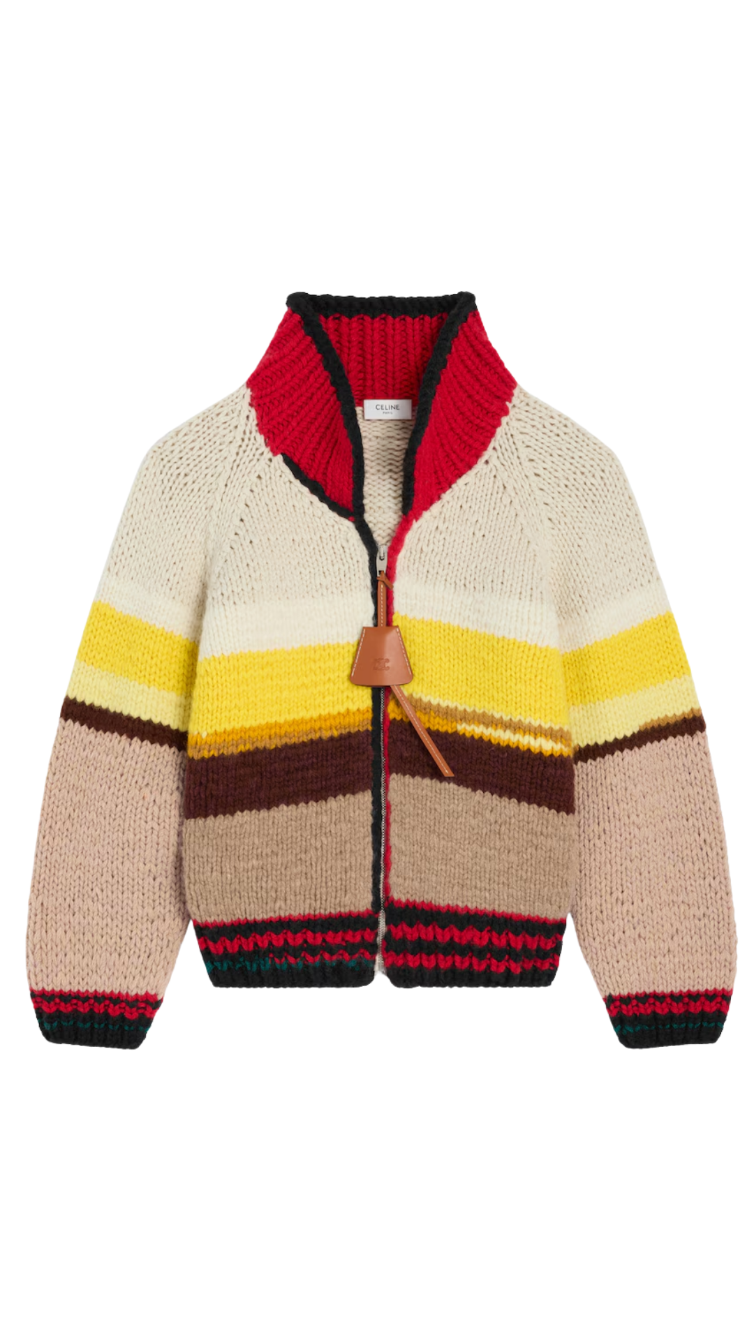 Cardigan in Multicolor Wool