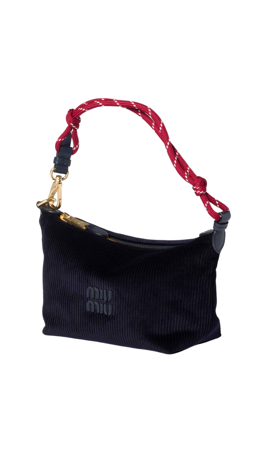 Corduroy Pouch Navy Blue/Amaranth