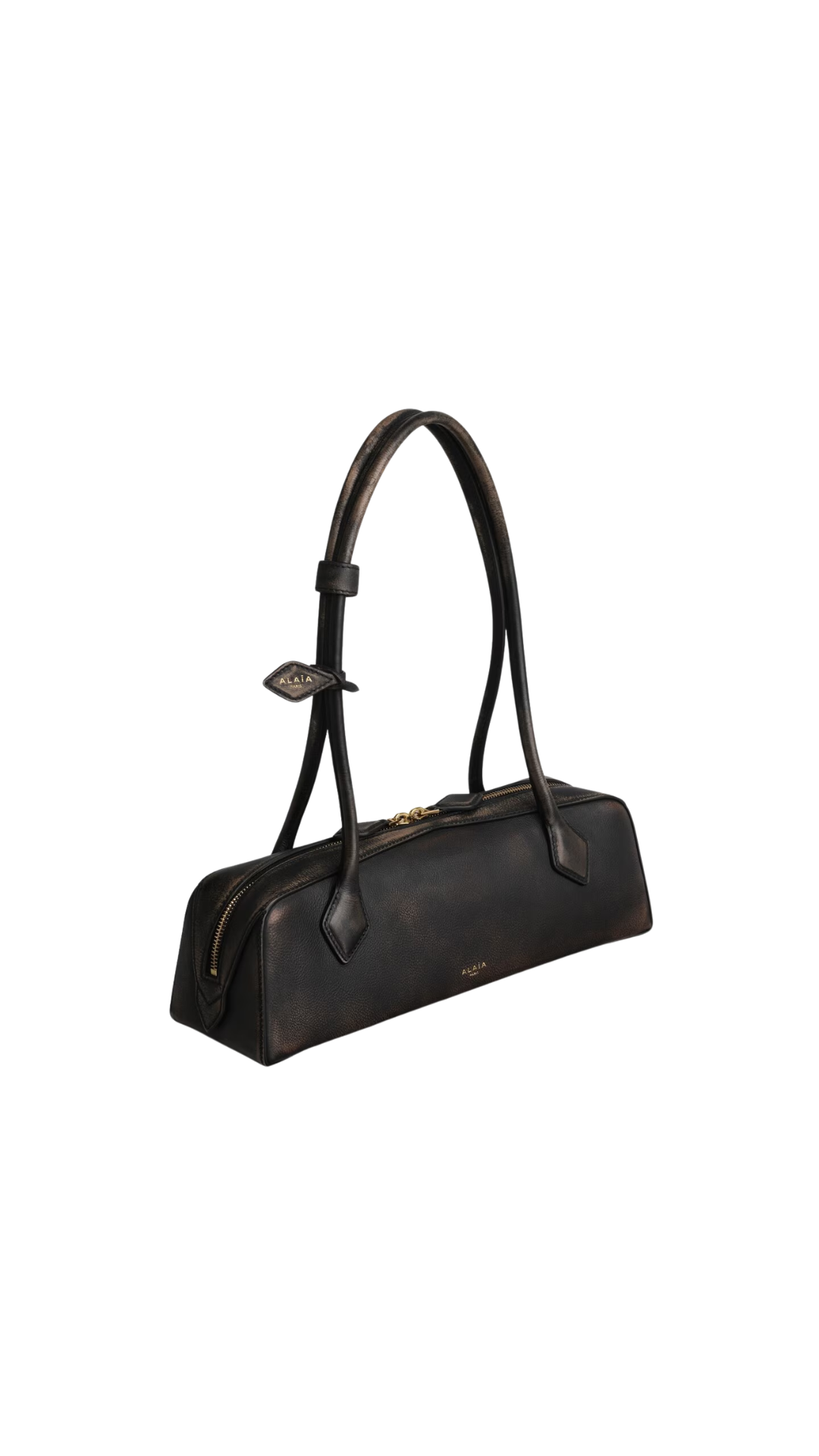 Le Teckel Medium Bag In Aged Leather