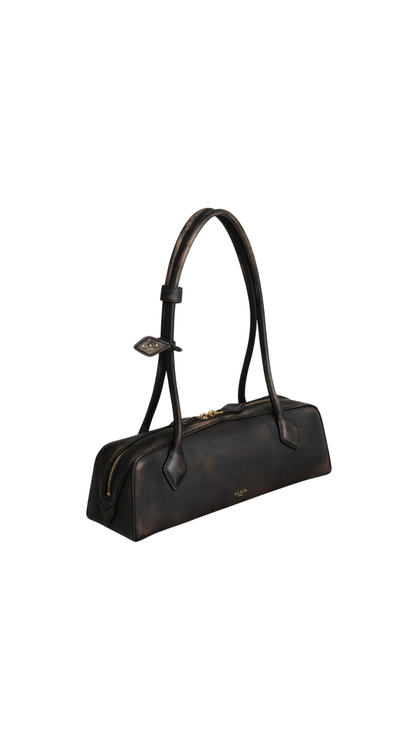 Le Teckel Medium Bag In Aged Leather