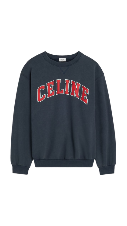 Loose Sweatshirt in Cotton Fleece