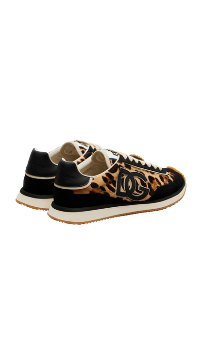 DG Cushion Sneakers in Calf Hair and Suede Sneakers