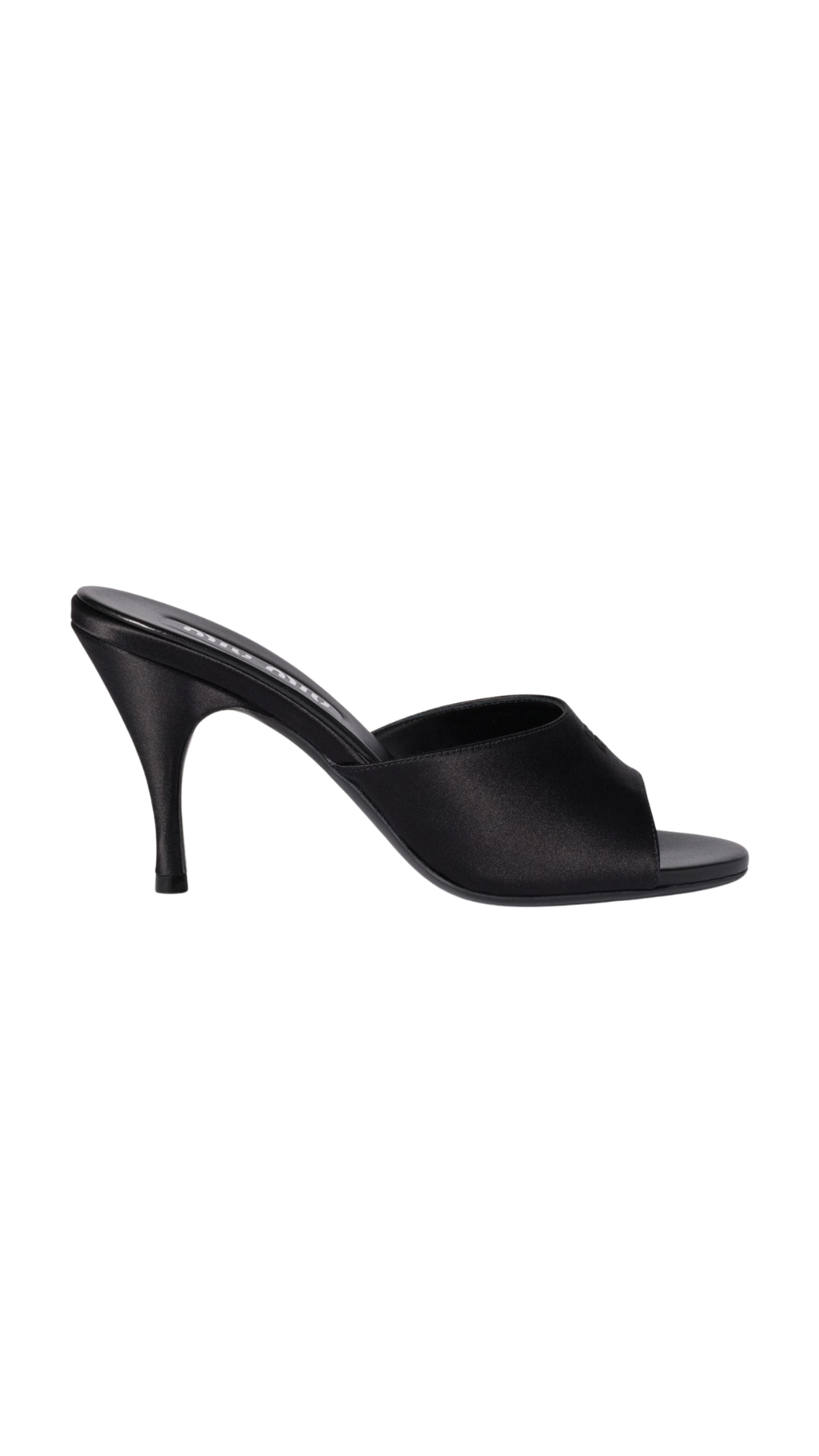 Satin Sandals in Black