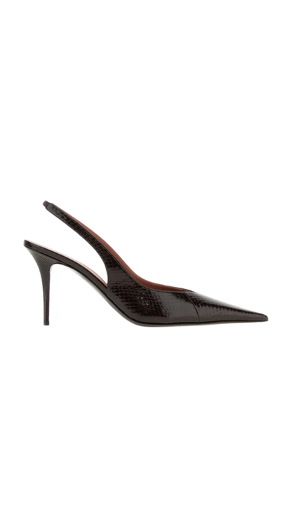 Anok pumps in Dark Brown Leather
