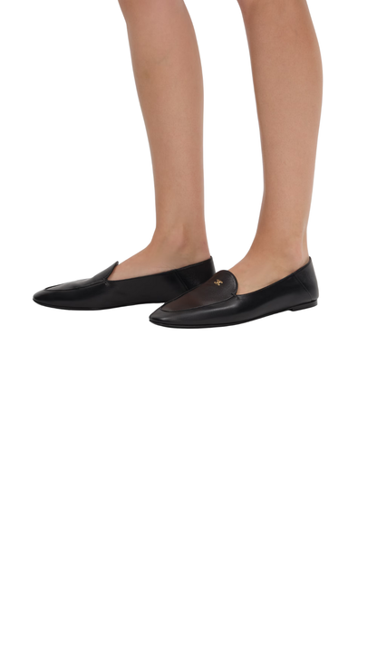 Mocasín Aura de piel de cabra negra