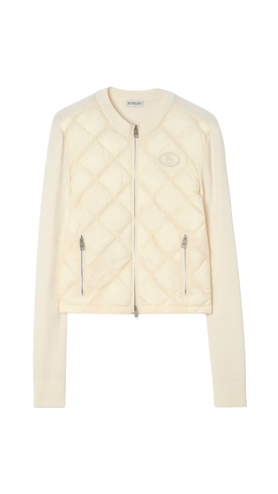 Quilted Nylon and Wool Fulbrook Jacket in Ceramic White