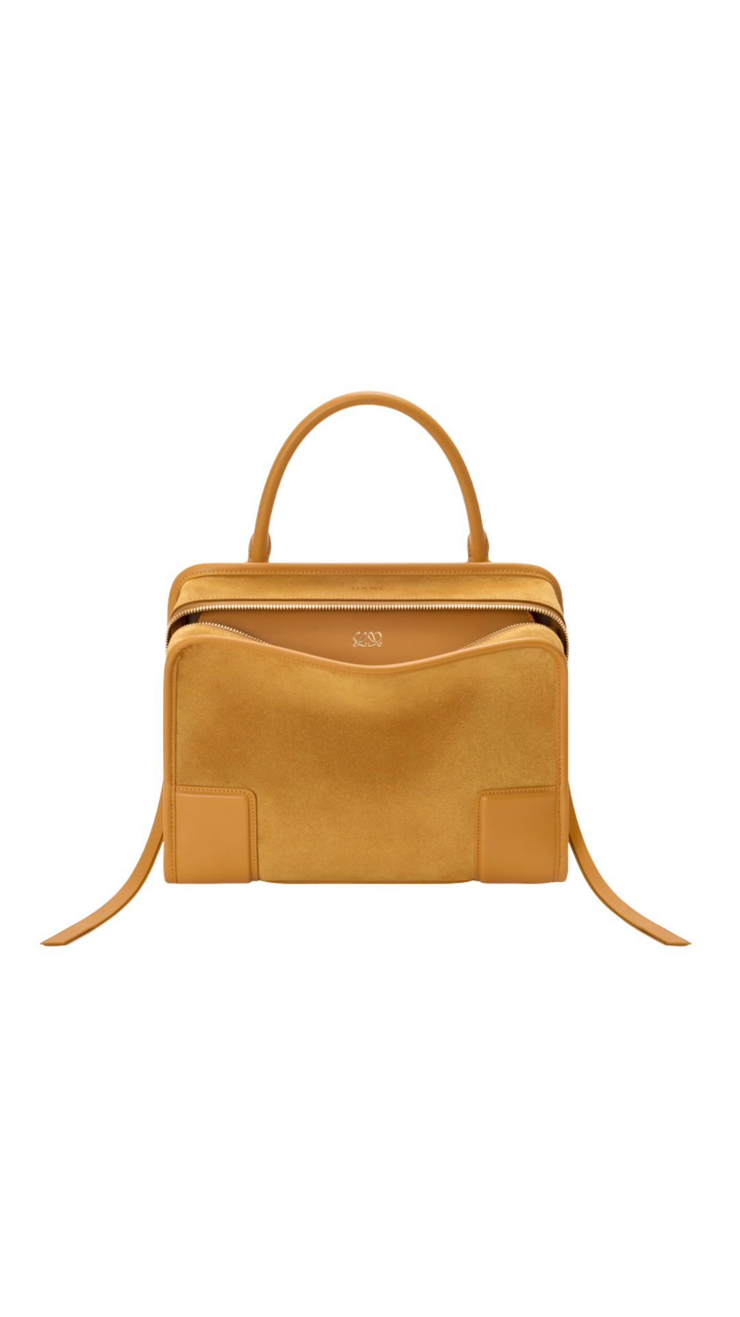 Medium Amazona 180 Bag in Ochre Suede