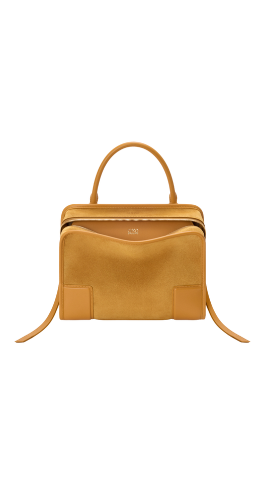 Medium Amazona 180 Bag in Ochre Suede