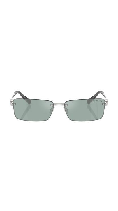 Sunglasses Tiffany in Light Azure Silver Mirror