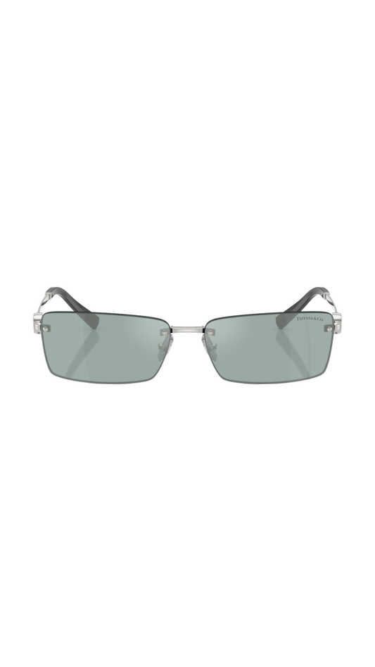 Sunglasses Tiffany in Light Azure Silver Mirror