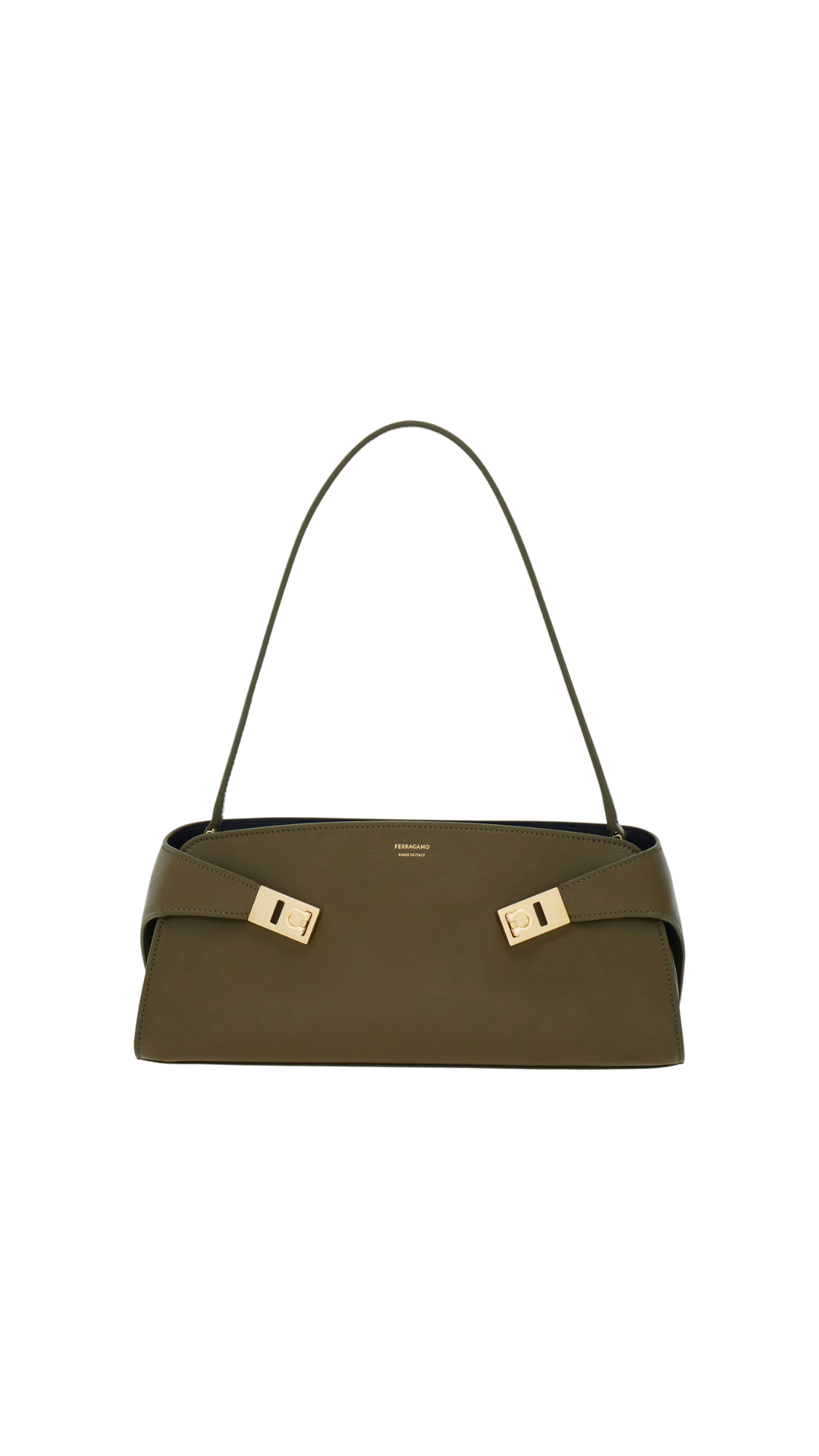 Hug East-West Shoulder Bag in Olive green