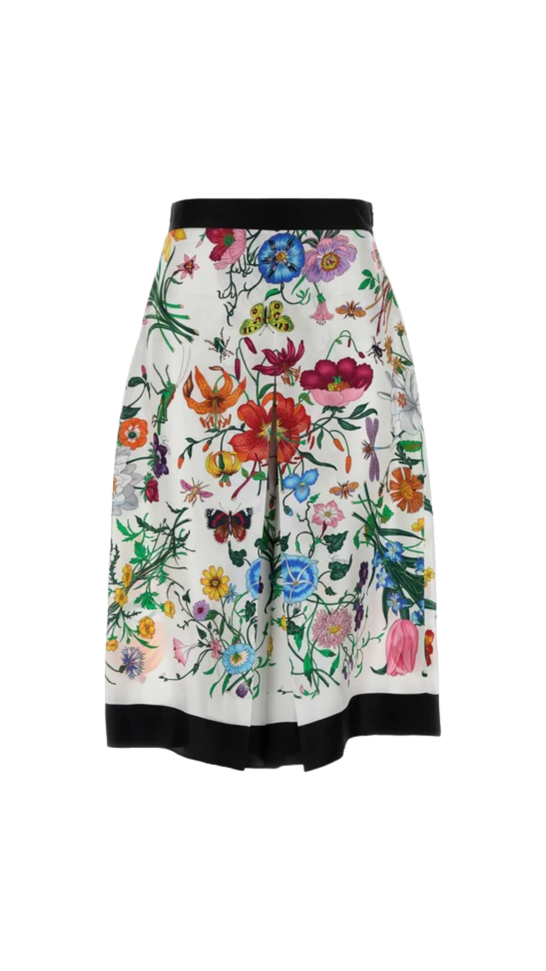 Printed Silk Pants in Multicolor