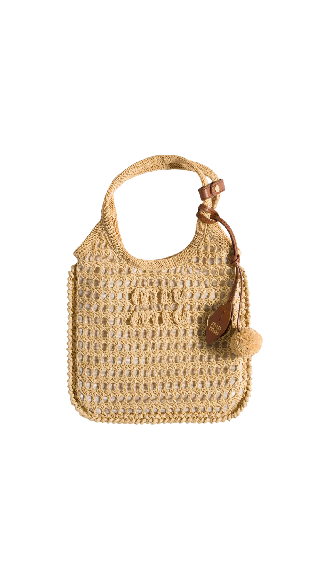 Ivy Crochet Handbag in Natural