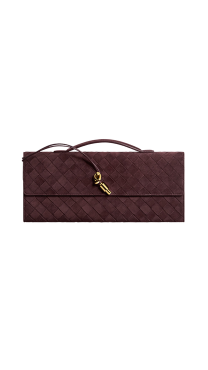 Andiamo Clutch in Deep Mahogany
