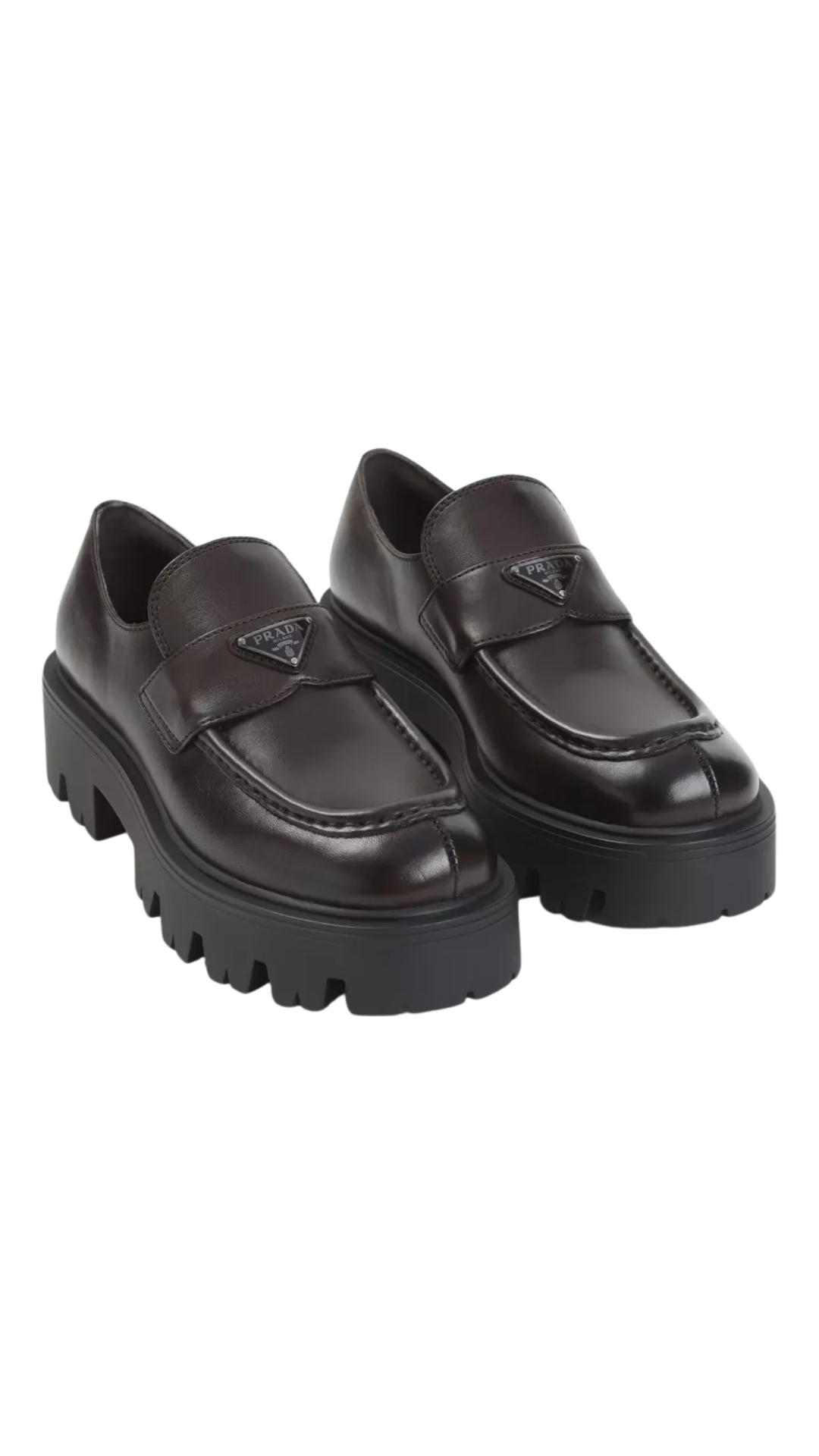 Stride Leather Loafer Penny Style  in Teak