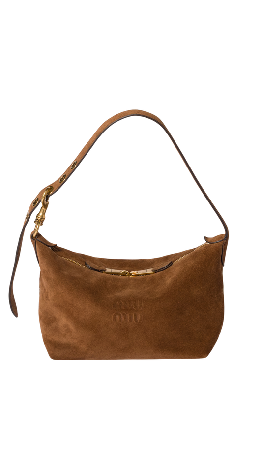 Spirit Suede Bag in Cocoa Brown