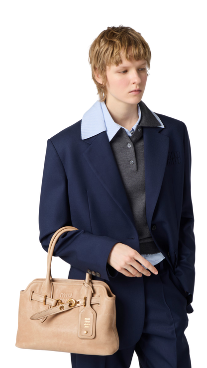 Aventure Nappa Leather Bag in Cord