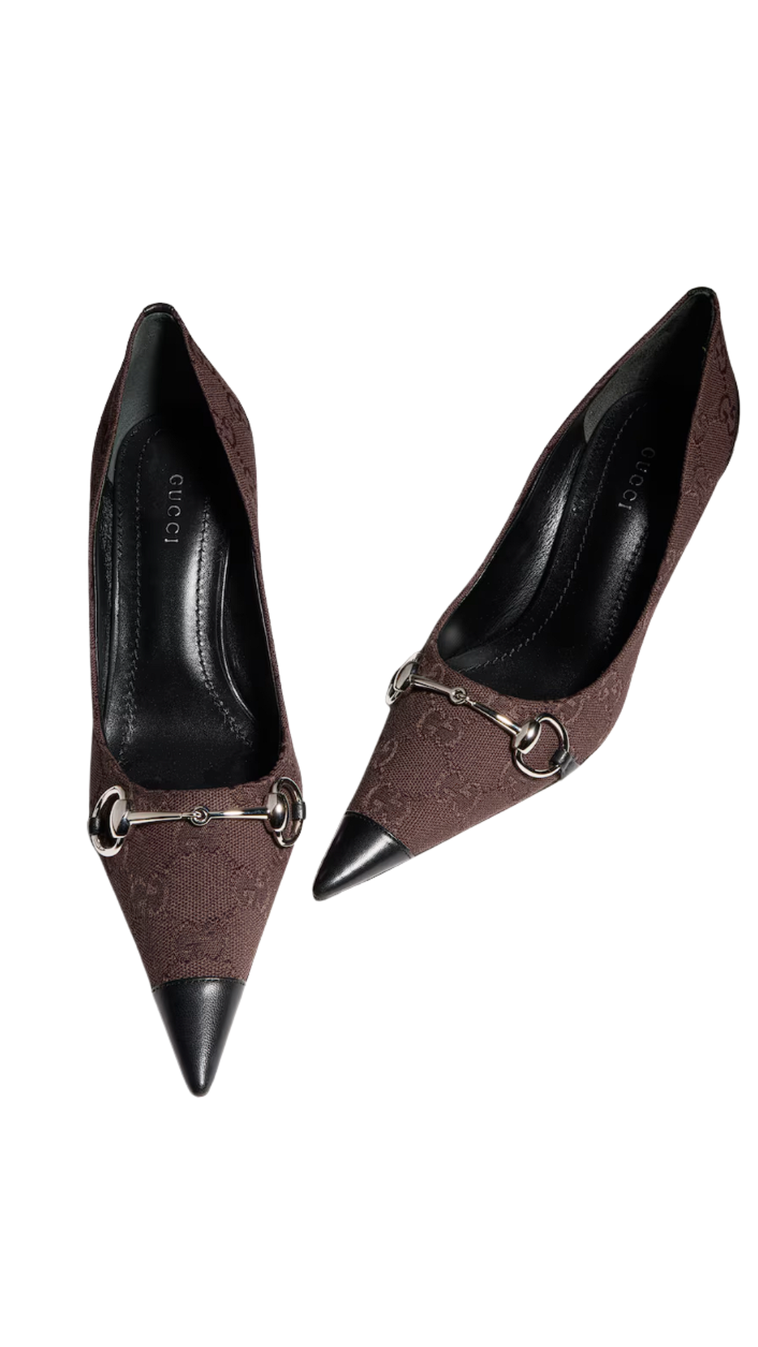 Donna Pump in Dark Brown GG Canvas