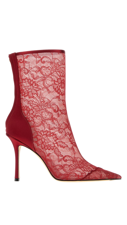 Faiz Ankle Boots in Red