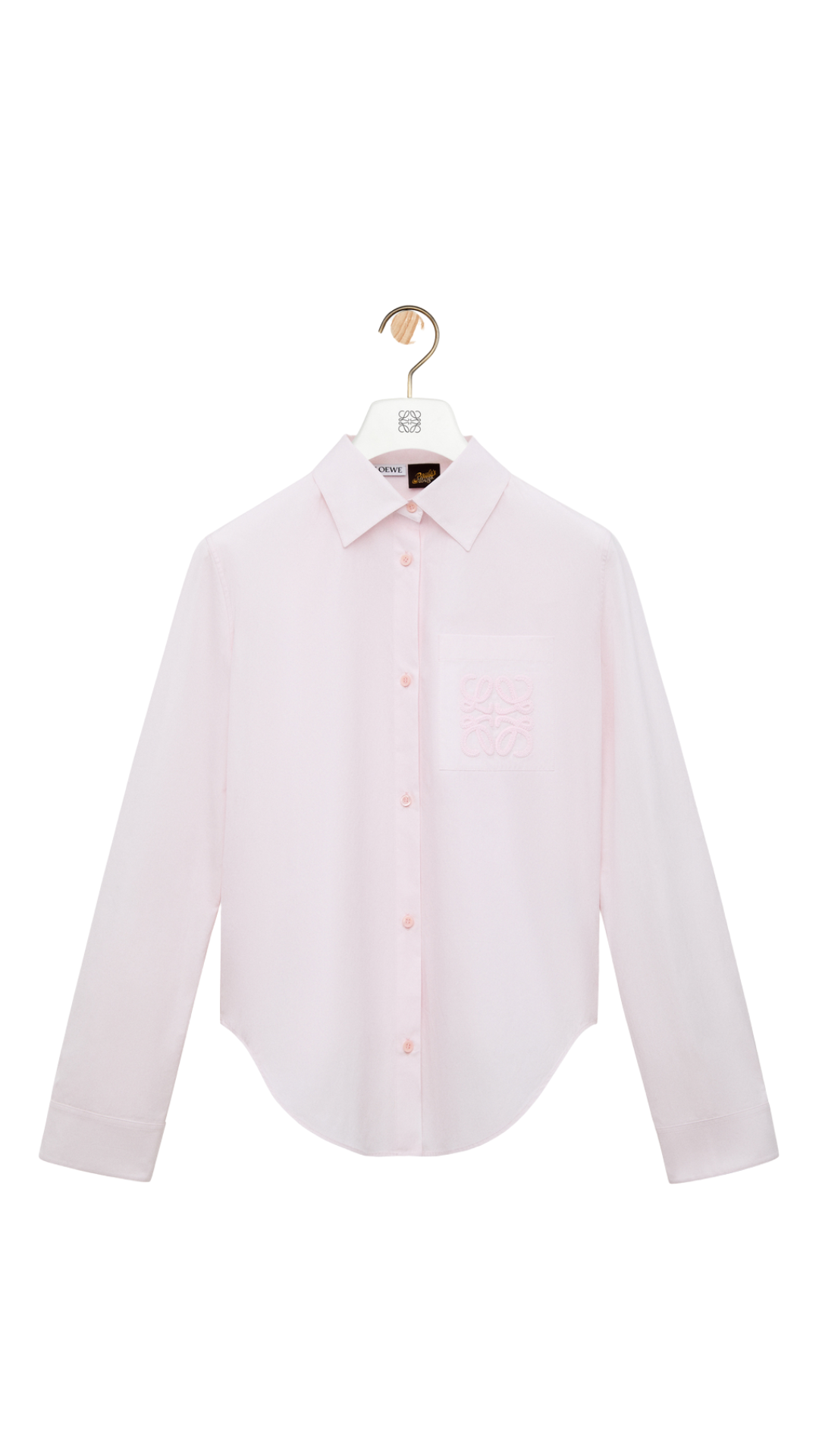 Shirt in Cotton in Light Pink