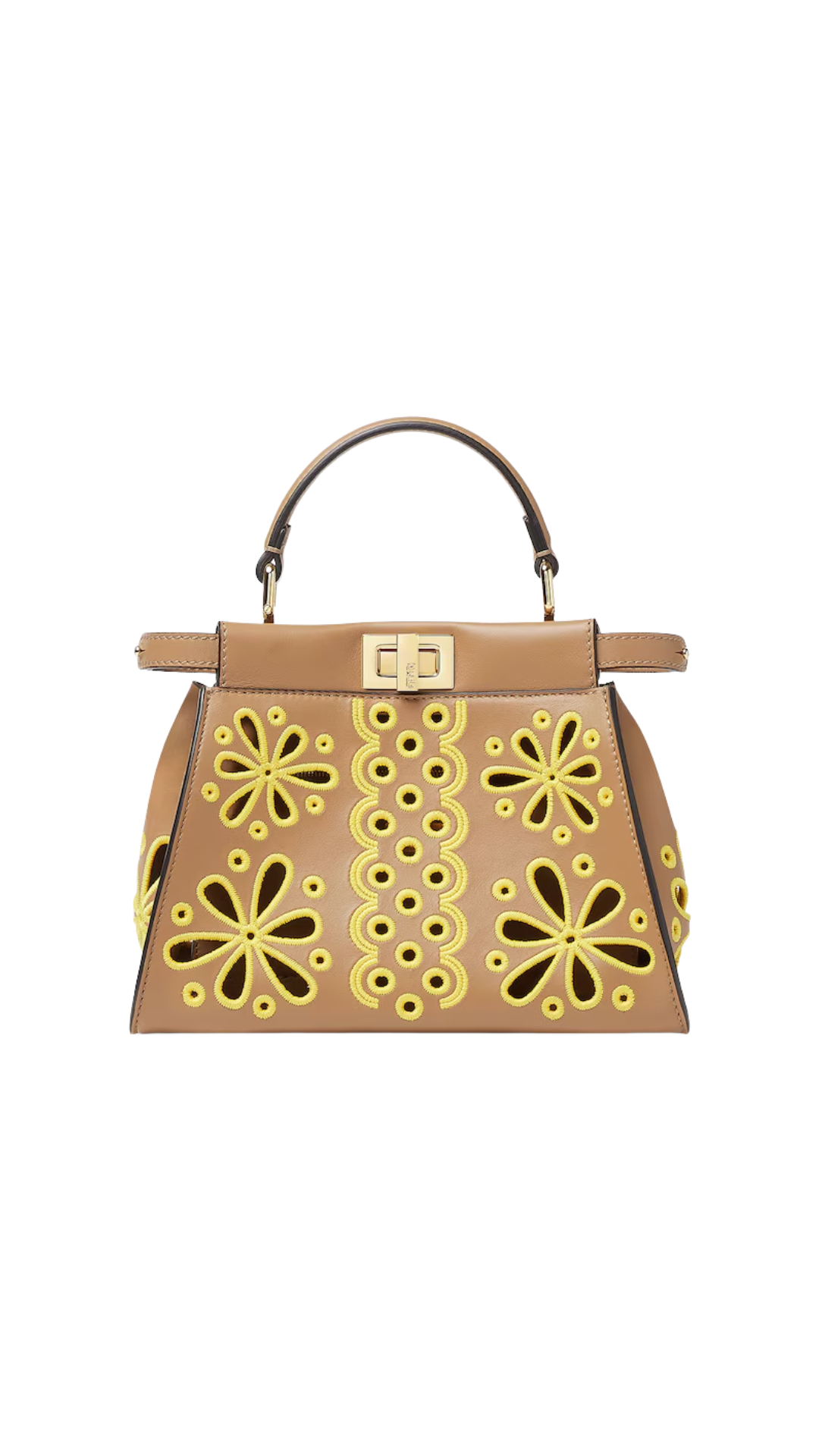 Peekaboo Mini in Beige Leather