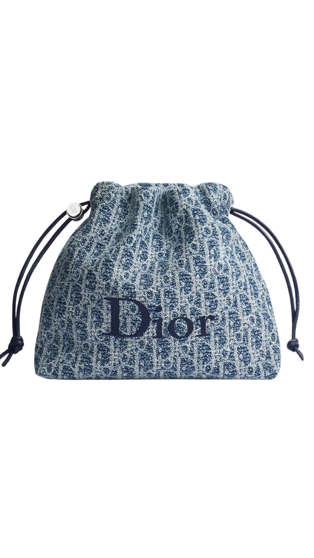 Dioriviera Medium DiorTravel Last Minute Pouch in Blue Spongy Dior Oblique Fabric