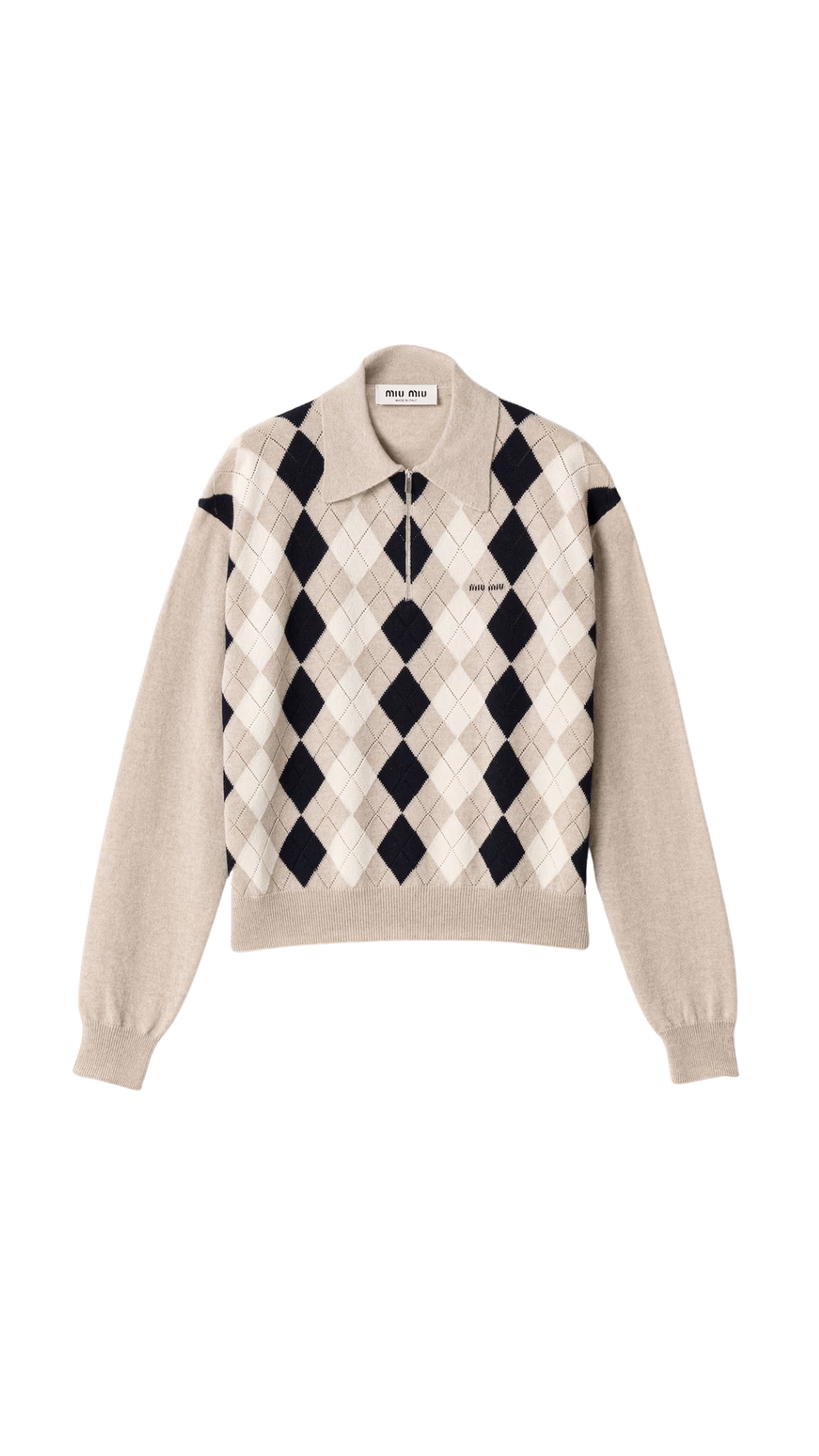 Cashmere Polo Sweater Beige