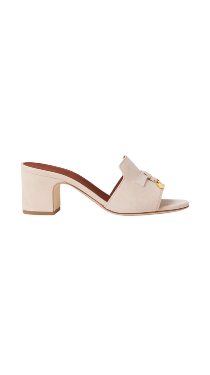 Summer Charms Sandal Suede Goatskin in Blush Bloom