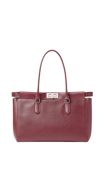 Peekaboo® Tote Small in Dark Red Leather Bag