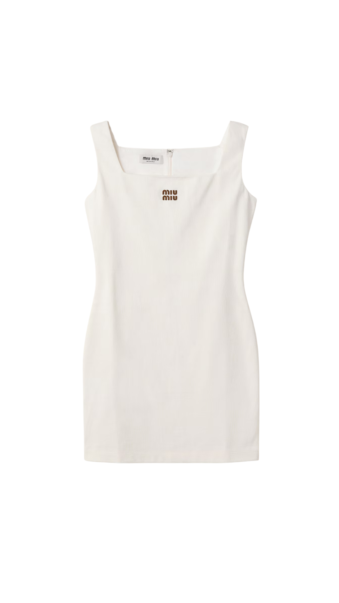 Jersey Mini-Dress in White