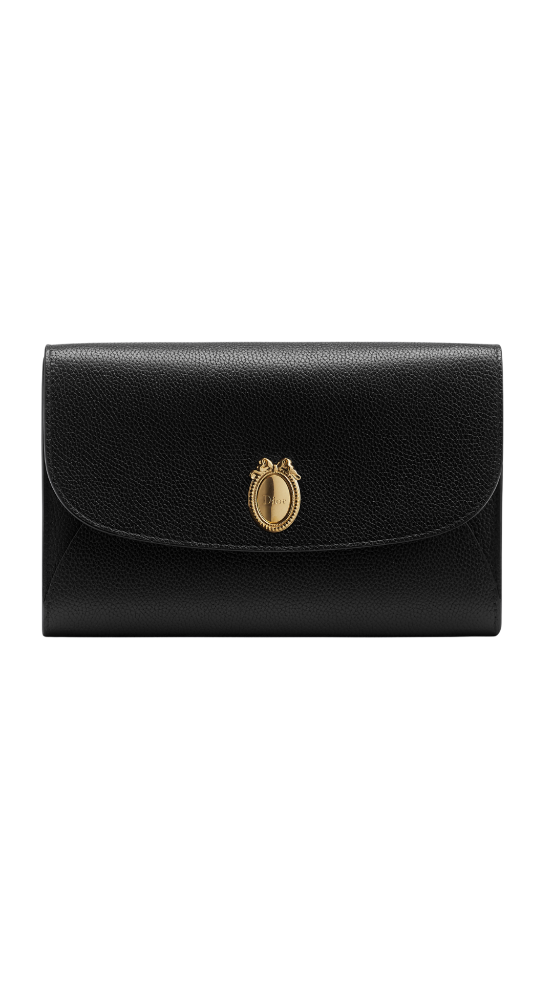 Dior Médaillon Envelope Pouch with Strap in Black